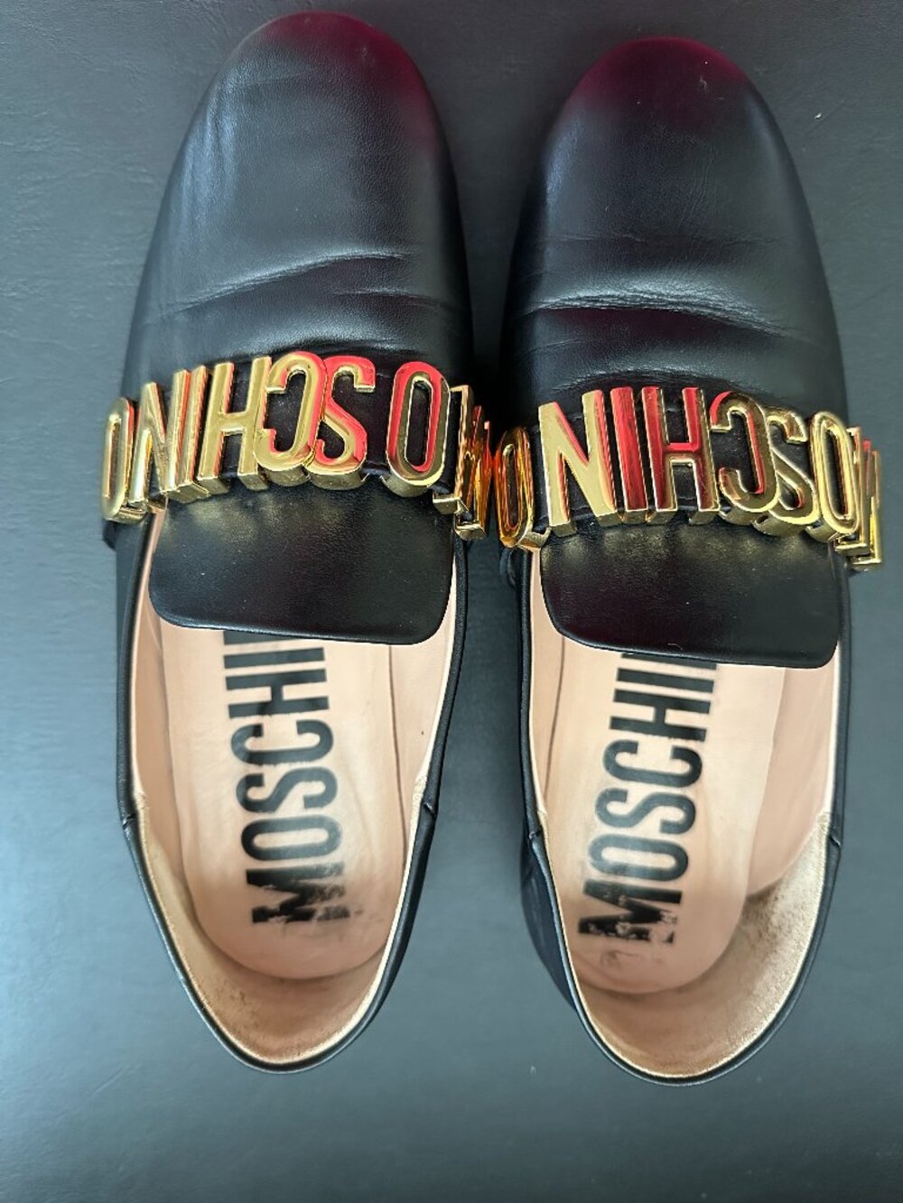 Women's Moschino shoes, made in Italy.
